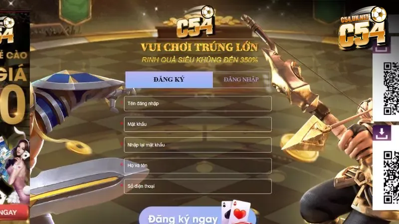 Đăng ký C54: Bước đệm kiếm tiền thưởng lớn tại nhà cái uy tín Hướng dẫn đăng ký C54 nhanh chóng và dễ dàng